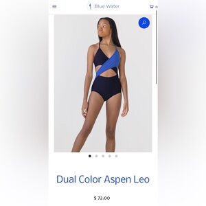 Blue Water Dance Aspen leotard GREAT CONVENTION WEAR!